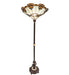 Meyda Tiffany - 271651 - One Light Torchiere - Shell With Jewels - Mahogany Bronze