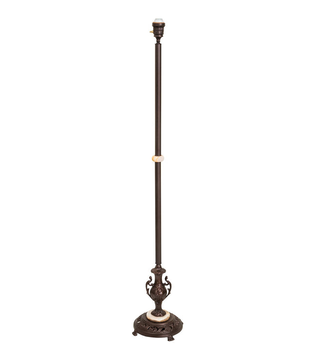 Meyda Tiffany - 271651 - One Light Torchiere - Shell With Jewels - Mahogany Bronze