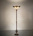 Meyda Tiffany - 271651 - One Light Torchiere - Shell With Jewels - Mahogany Bronze