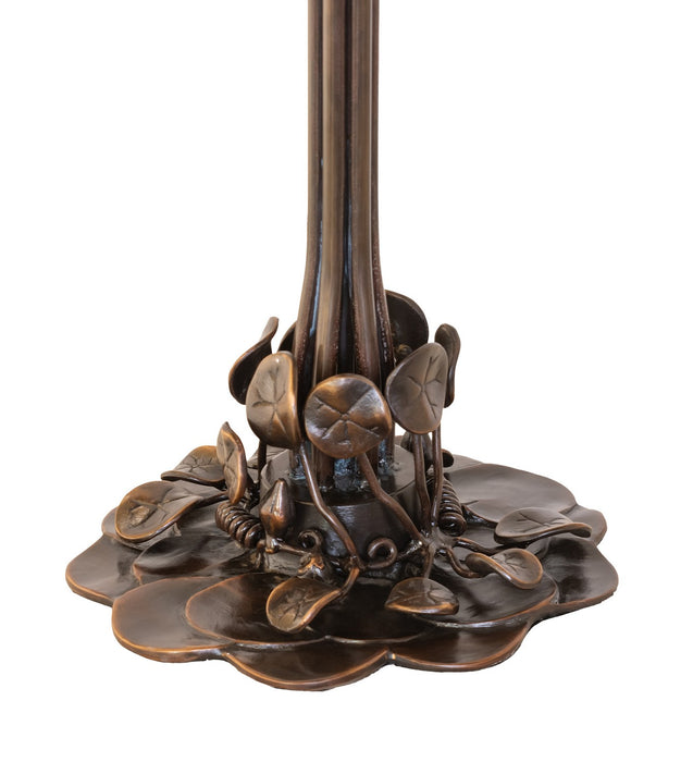 Meyda Tiffany - 272486 - Three Light Table Base - Pond Lily - Mahogany Bronze