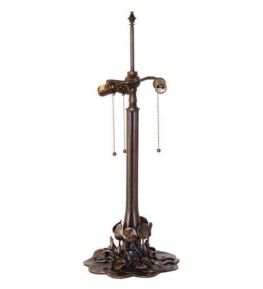 Meyda Tiffany - 272486 - Three Light Table Base - Pond Lily - Mahogany Bronze