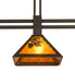 Meyda Tiffany - 272672 - Three Light Island Pendant - Whispering Pines - Oil Rubbed Bronze