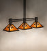 Meyda Tiffany - 272672 - Three Light Island Pendant - Whispering Pines - Oil Rubbed Bronze