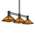 Meyda Tiffany - 272672 - Three Light Island Pendant - Whispering Pines - Oil Rubbed Bronze