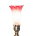 Meyda Tiffany - 273017 - One Light Mini Lamp - Pink/White Tiffany Pond Lily - Antique Brass