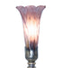 Meyda Tiffany - 273024 - One Light Mini Lamp - Purple Iridescent Pond Lily - Antique Brass