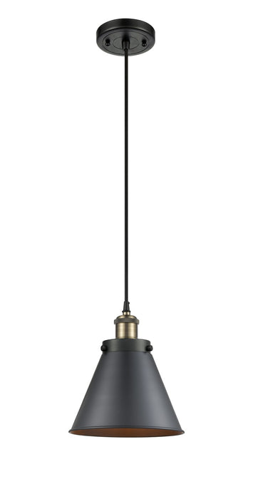 Innovations - 916-1P-BAB-M13-BK - One Light Mini Pendant - Ballston Urban - Black Antique Brass