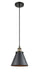 Innovations - 916-1P-BAB-M13-BK - One Light Mini Pendant - Ballston Urban - Black Antique Brass