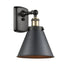 Innovations - 916-1W-BAB-M13-BK - One Light Wall Sconce - Ballston Urban - Black Antique Brass