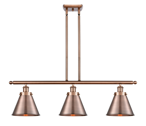 Innovations - 916-3I-AC-M13-AC - Three Light Island Pendant - Ballston Urban - Antique Copper