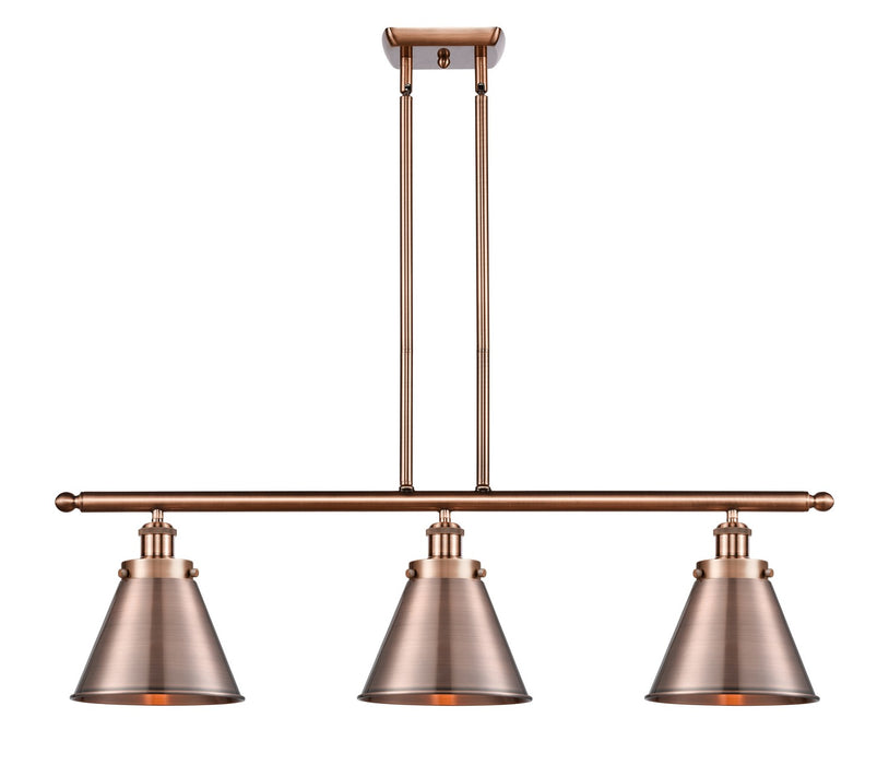 Innovations - 916-3I-AC-M13-AC - Three Light Island Pendant - Ballston Urban - Antique Copper