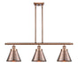 Innovations - 916-3I-AC-M13-AC - Three Light Island Pendant - Ballston Urban - Antique Copper