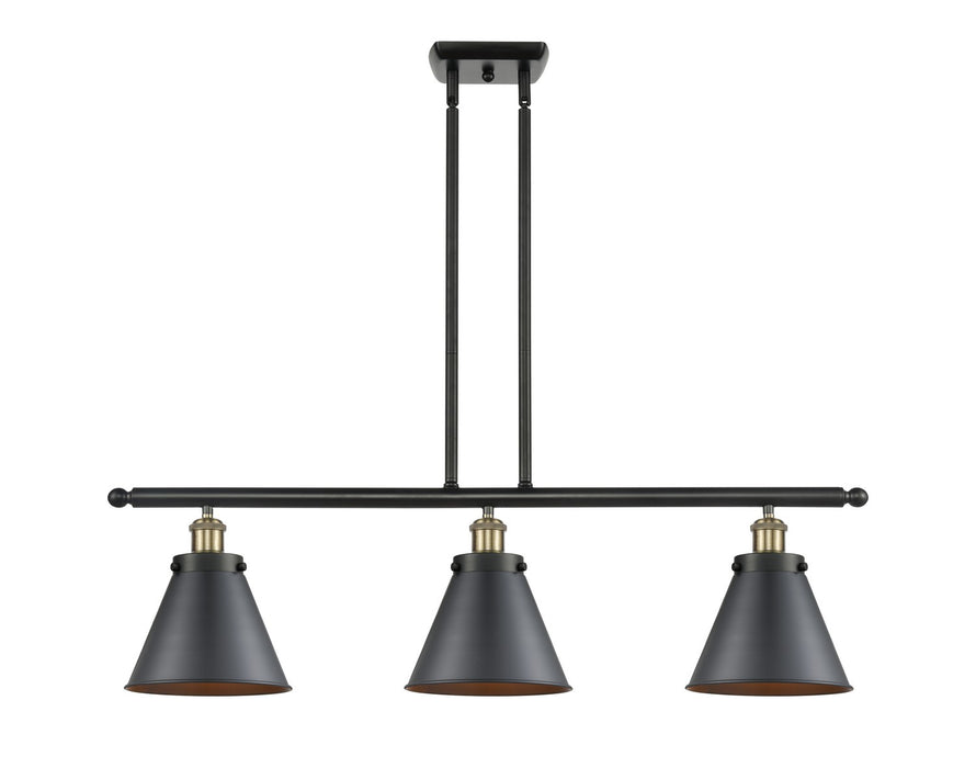 Innovations - 916-3I-BAB-M13-BK - Three Light Island Pendant - Ballston Urban - Black Antique Brass