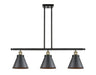 Innovations - 916-3I-BAB-M13-BK - Three Light Island Pendant - Ballston Urban - Black Antique Brass