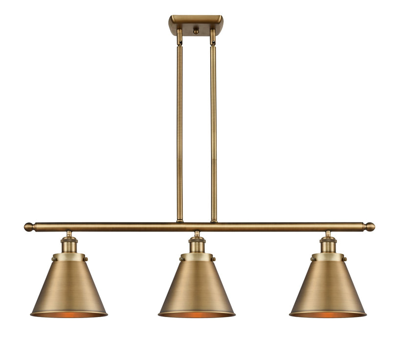 Innovations - 916-3I-BB-M13-BB - Three Light Island Pendant - Ballston Urban - Brushed Brass