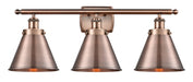 Innovations - 916-3W-AC-M13-AC - Three Light Bath Vanity - Ballston Urban - Antique Copper