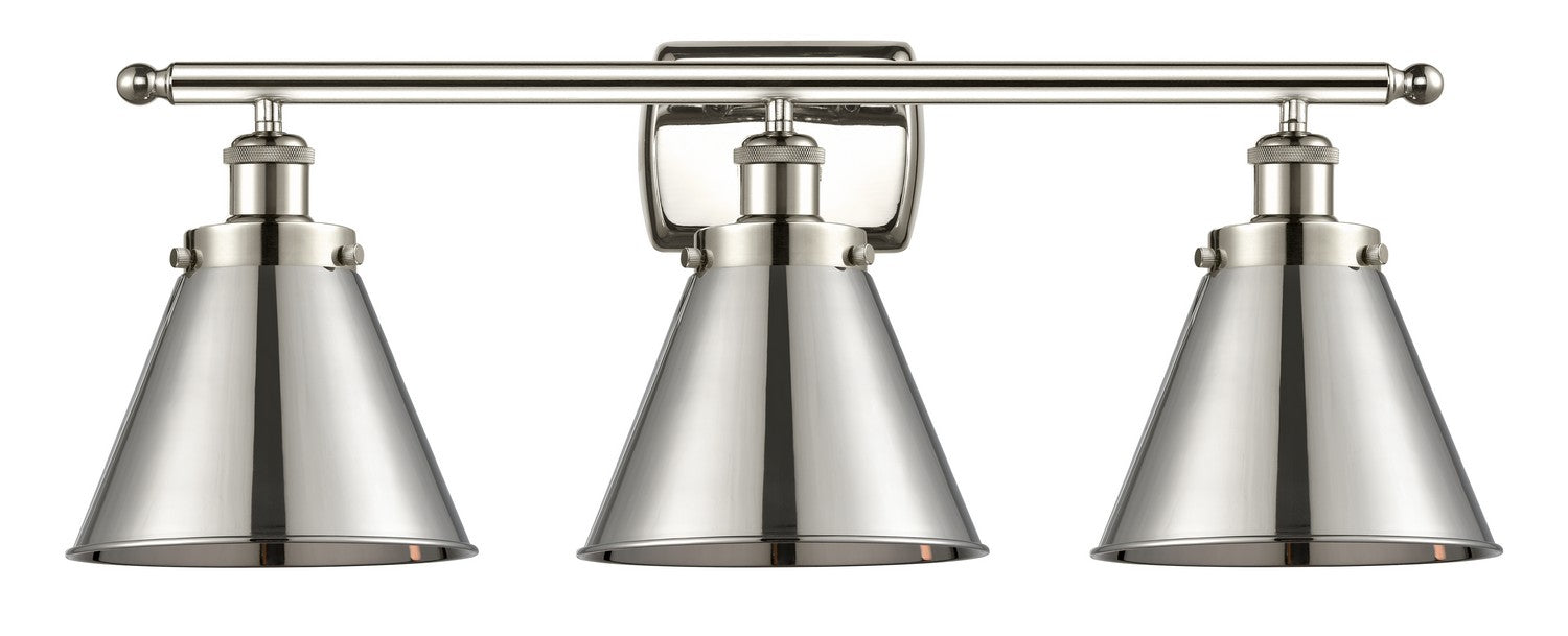 Innovations - 916-3W-PN-M13-PN - Three Light Bath Vanity - Ballston Urban - Polished Nickel