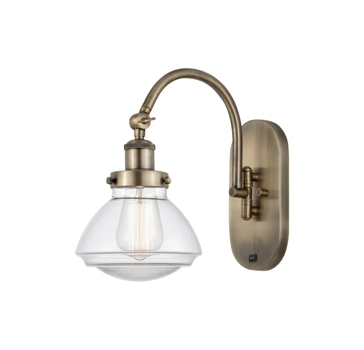 Innovations - 918-1W-AB-G322 - One Light Wall Sconce - Franklin Restoration - Antique Brass