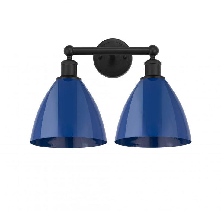 Innovations - 616-2W-BK-MBD-75-BL - Two Light Bath Vanity - Edison - Matte Black