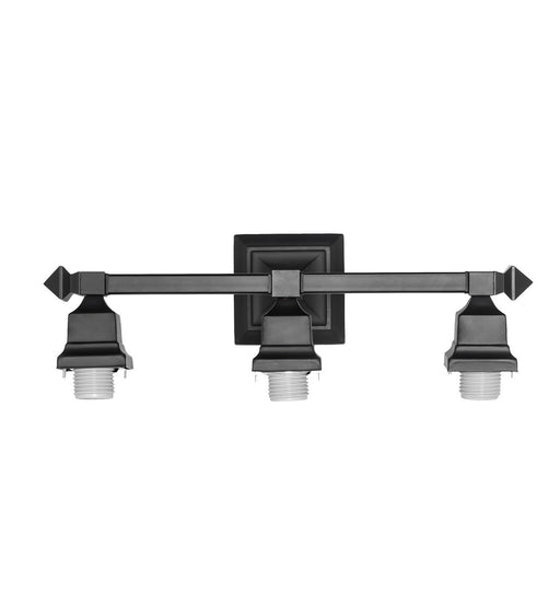 Meyda Tiffany - 202358 - Three Light Vanity Hardware - Mission - Solar Black