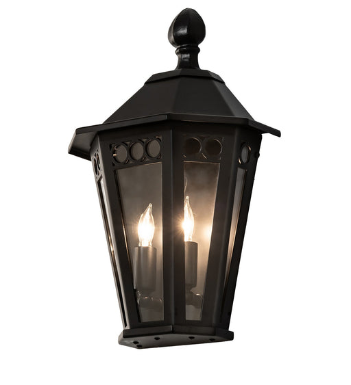 Meyda Tiffany - 270595 - Two Light Wall Sconce - Yorkshire - Solar Black