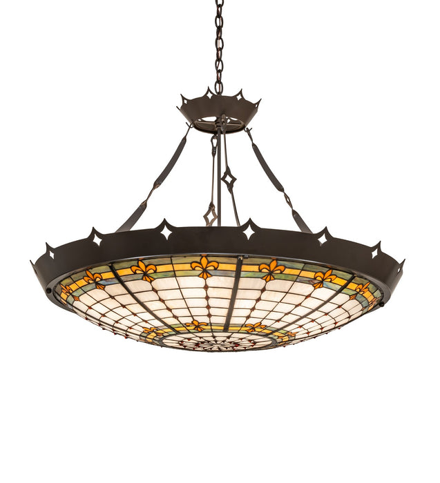 Meyda Tiffany - 271680 - 12 Light Pendant - Fleur-De-Lite - Timeless Bronze