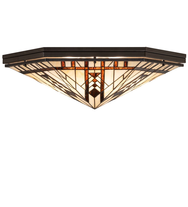 Meyda Tiffany - 272026 - Six Light Flushmount - Sonoma - Bronze