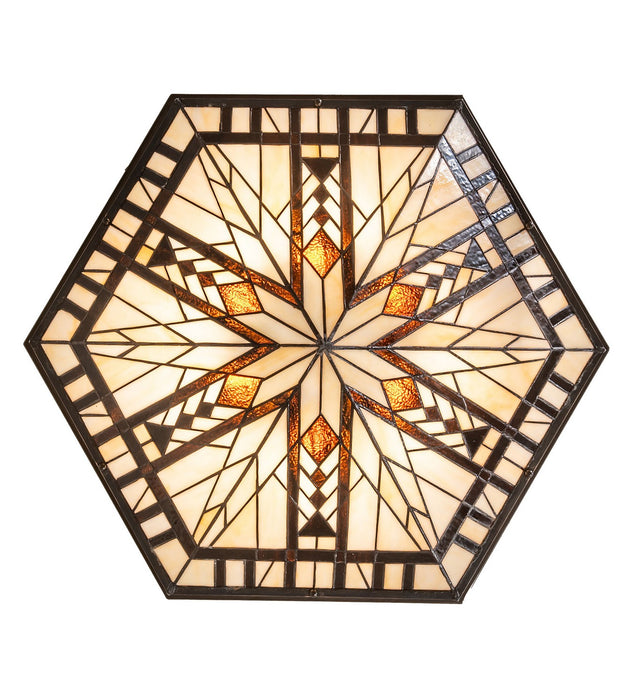 Meyda Tiffany - 272026 - Six Light Flushmount - Sonoma - Bronze