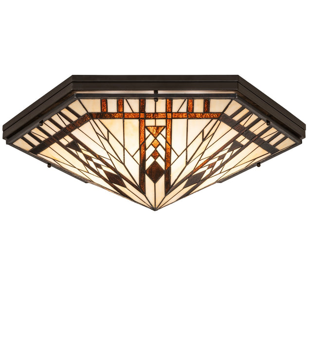 Meyda Tiffany - 272026 - Six Light Flushmount - Sonoma - Bronze