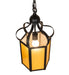 Meyda Tiffany - 272969 - One Light Pendant - Mt. Carmel Chapel - Solar Black