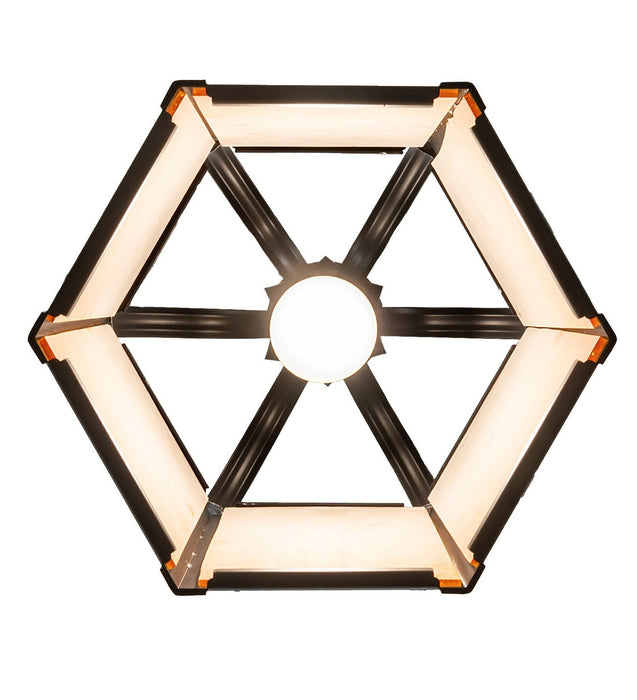 Meyda Tiffany - 272969 - One Light Pendant - Mt. Carmel Chapel - Solar Black