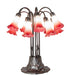 Meyda Tiffany - 273102 - 12 Light Table Lamp - Pink/White Tiffany Pond Lily - Mahogany Bronze