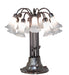 Meyda Tiffany - 273415 - 12 Light Table Lamp - Gray Tiffany Pond Lily - Mahogany Bronze