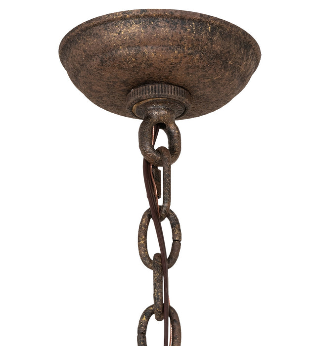 Meyda Tiffany - 270774 - Six Light Chandelier - Bordeaux - Antiquity