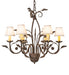 Meyda Tiffany - 270774 - Six Light Chandelier - Bordeaux - Antiquity