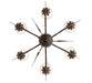 Meyda Tiffany - 270774 - Six Light Chandelier - Bordeaux - Antiquity
