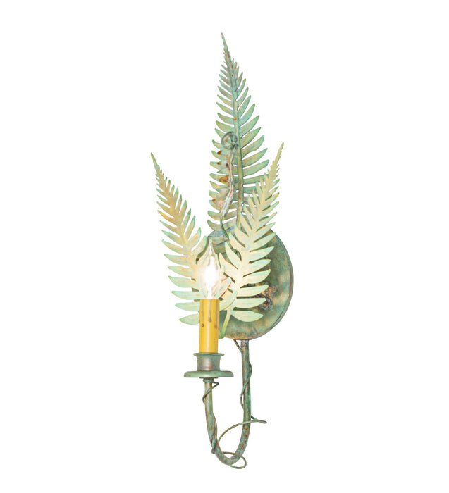 Meyda Tiffany - 272214 - One Light Wall Sconce - Fern - Verdigris On Brass