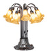 Meyda Tiffany - 273416 - 12 Light Table Lamp - Amber Tiffany Pond Lily - Mahogany Bronze