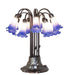 Meyda Tiffany - 273426 - 12 Light Table Lamp - Blue/White Tiffany Pond Lily - Mahogany Bronze