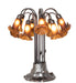 Meyda Tiffany - 273788 - 12 Light Table Lamp - Dark Amber Tiffany Pond Lily - Mahogany Bronze