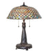 Meyda Tiffany - 273849 - Two Light Table Lamp - Tiffany Fishscale - Mahogany Bronze