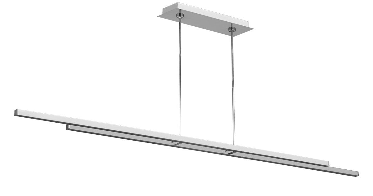 Visual Comfort Modern - 700LSSTG284PSS-LED927 - LED Linear Suspension - Stagger - Polished Stainless Steel