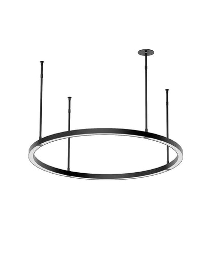 Stagger LED Chandelier Nightshade Black