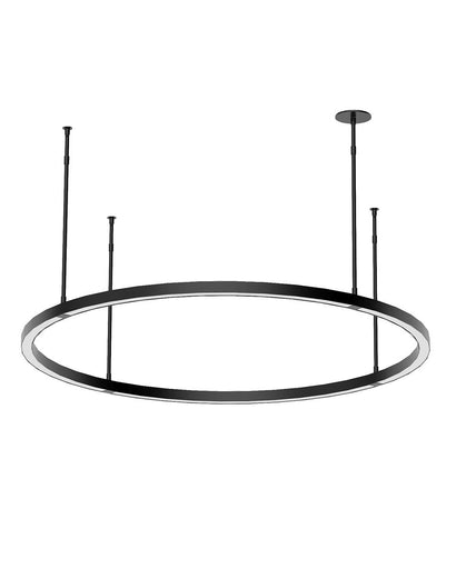 Stagger LED Chandelier Nightshade Black