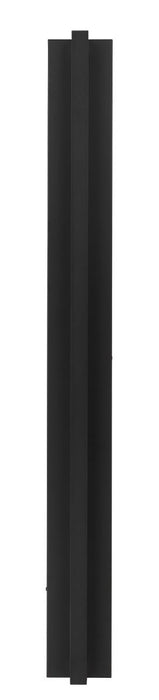 Tall black pull handle shaped sconce.