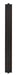 Tall black pull handle shaped sconce with LED light on.
