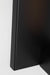 Black rectangular object on a white background