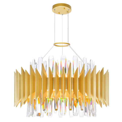 CWI Lighting - 1247P20-12-602 - 12 Light Chandelier - Cityscape - Satin Gold