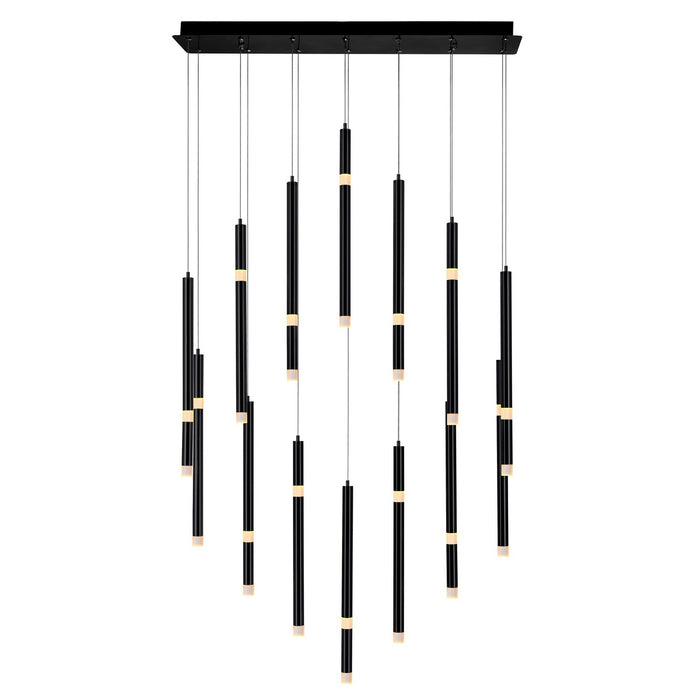 CWI Lighting - 1262P32-14-101 - LED Chandelier - Flute - Black