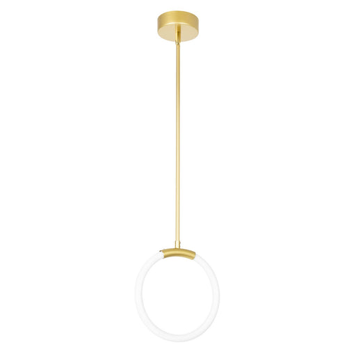 CWI Lighting - 1273P10-1-602 - LED Pendant - Hoops - Satin Gold